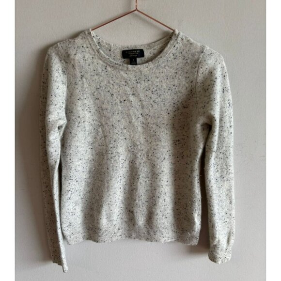 Charter Club Womens Cashmere Crewneck Pullover Long Sleeve Sweater Gray Sz M - Picture 1 of 8